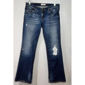 Abercrombie & Fitch Jeans Womens Size 6S Flared Distressed Madison Y2K 90s READ